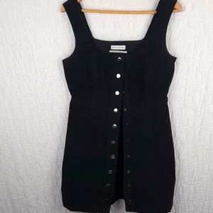 Urban Outfitters Corduroy Mini Dress Size 8 Black #87